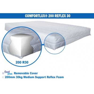Comfortlux 200 Foam Mattress (30kg medium density Reflex foam)