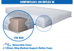 Comfortlux Deluxe 150 Foam Mattress (36kg medium density Reflex foam)