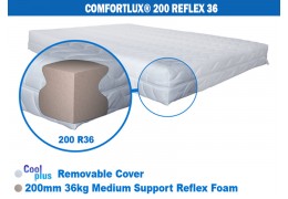 COMFORTLUX DELUXE 200 FOAM MATTRESS (36KG MEDIUM DENSITY REFLEX FOAM)